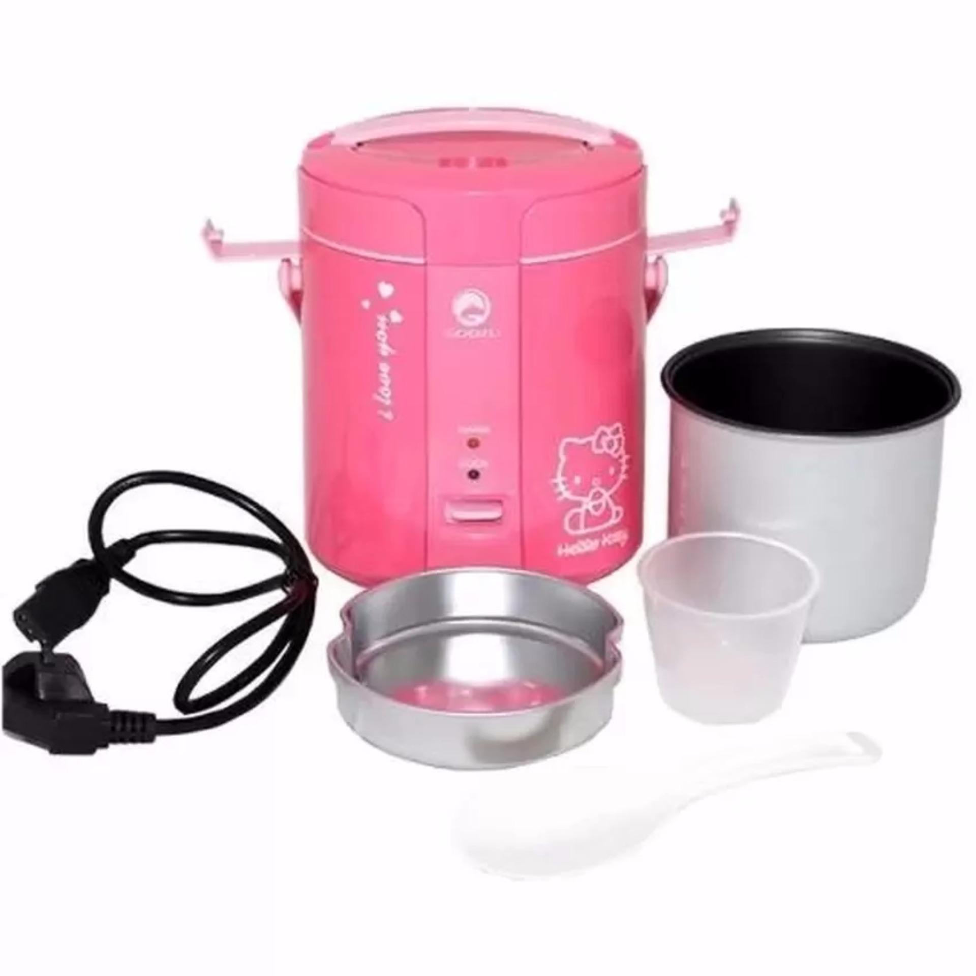 Flash Sale Godzu Rice Cooker Mini Travel GRC168PK - Pink