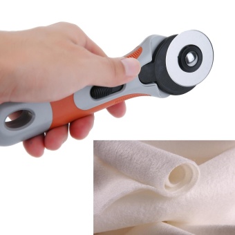 Gambar iokioh Rotary Cutter Knife Cloth Cutting Knife Cutter,StainlessSteel Round Blade Diameter 45mm,Red+Gray   intl