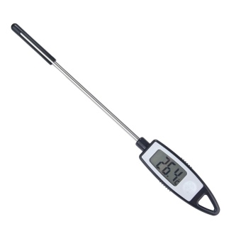 Gambar jaxuzha Kitchen Barbecue Digital Cooking BBQ Grilling MeatThermometer Cakes Coffee Probe Thermometer  50 300 Celsius (Black)  intl