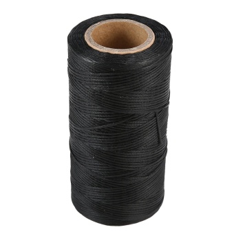 Gambar lanyasy Sewing Waxed Thread Leather DIY Sewing Cord For With All Embroidery Leather Bag Shoes Kites,260 Meters,Black   intl