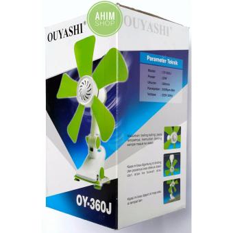 Ouyashi Kipas Angin Pintar 5 Baling 3in1 Duduk, Jepit, Gantung NEW MODEL OY-360J 20W (Hijau) Januari 2019 - 5 Ouyashi Kipas Angin Pintar 5 Baling 3in1 Duduk, Jepit, Gantung NEW MODEL OY-360J 20W (Hijau) - 5