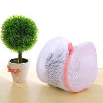 Wash Bag Laundry Washing Mesh Net Lingerie Underwear Bra ClothesSocks White - intl