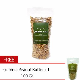 Gambar Grains N Co BUY Homemade Granola Original 1 Kg + GET Granola Peanut Butter Choco Chip 100 Gr