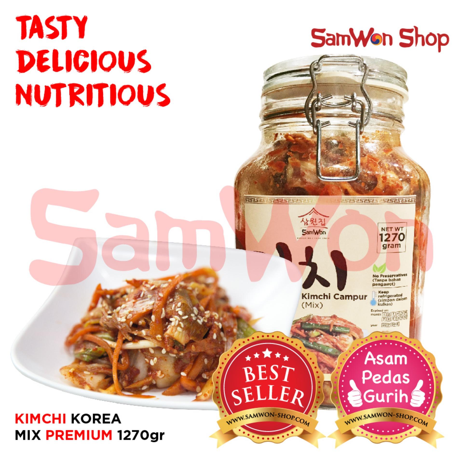 Kimchi Premium Mix Sawi Wortel Lobak - 1270  Gram