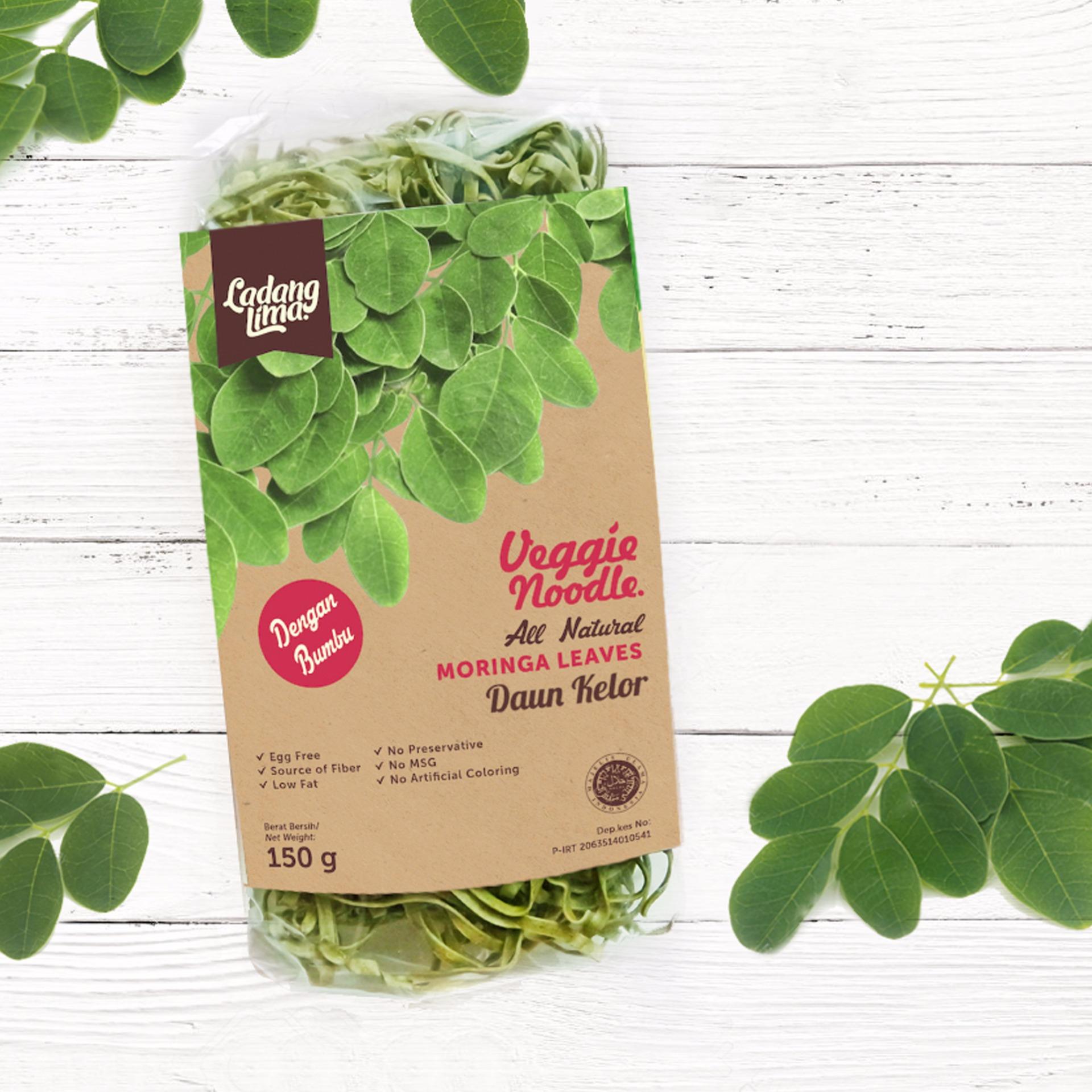 Ladang Lima Veggie Noodle Moringa Leaves - Daun Kelor Dengan Bumbu