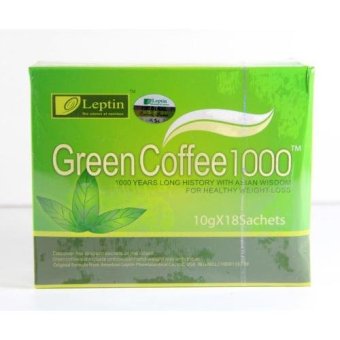 Gambar Leptin Green Coffee 1000 Original USA   18 Sachet