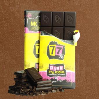 Gambar Monggo Bar Chocolate   Dark Chocolate 77%   80 gram