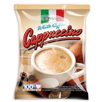 Gambar Mprezzo White Coffee   Cappuccino 20 Sachet