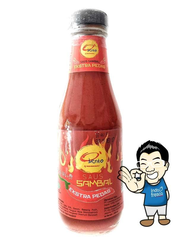 Obento Saus Sambal Hokben Ekstra Pedas - Sambal Botol 200 ml