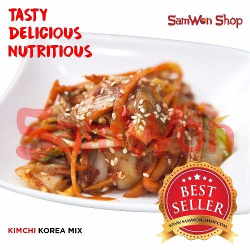 Samwon - Kimchi Mix Sawi Lobak Wortel Fresh - 250 Gram - Makanan Korea