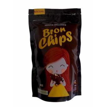 Gambar Snack Keripik Brownies Kering Bronchips Bronchips  kacang, 60 gr  Rasa Kacang