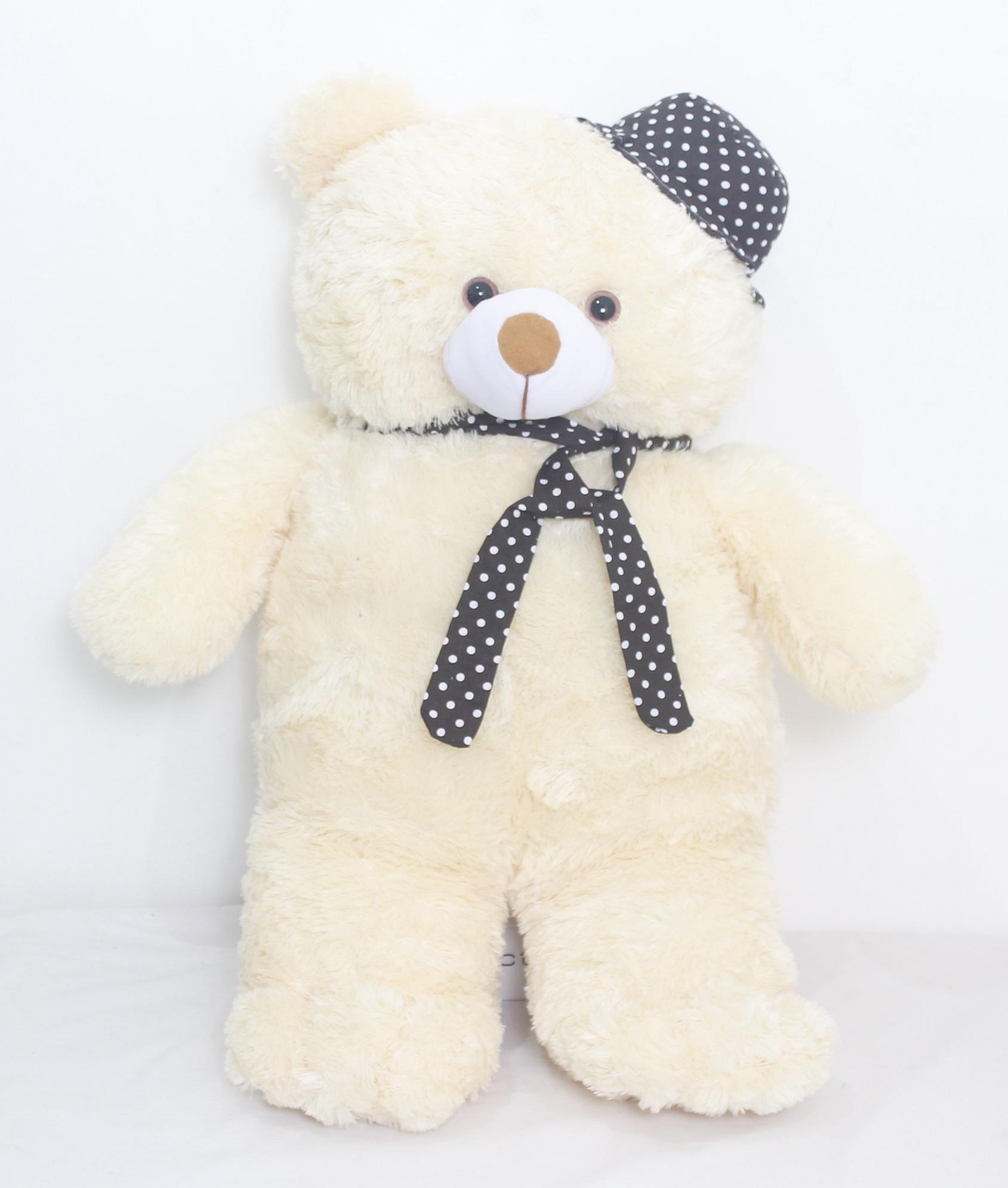 Boneka Teddy Bear Besar Boneka Beruang Cream Topi D167 Lazada
