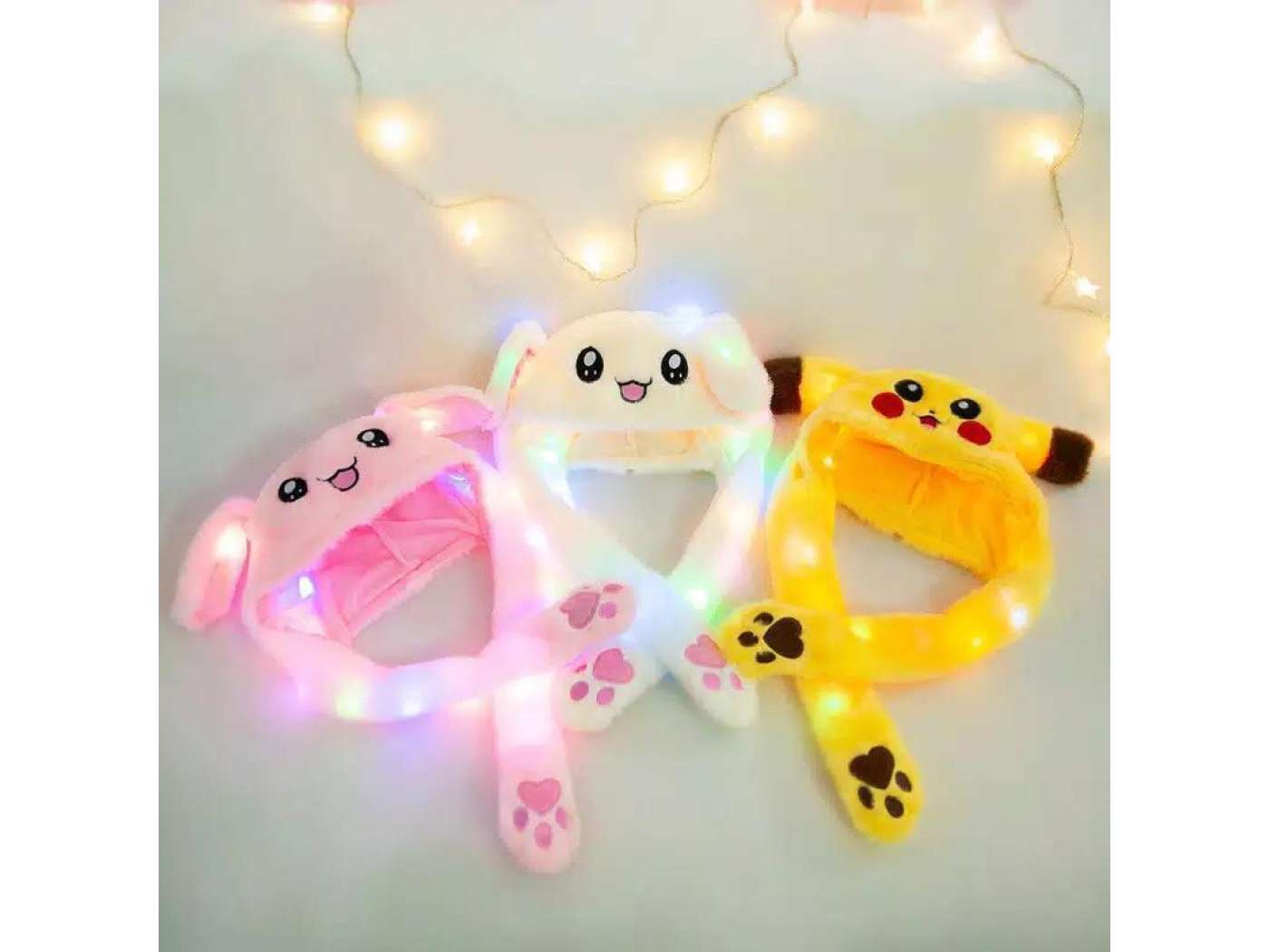 Topi Led Bunny Hat Dancing LED UNICORN 