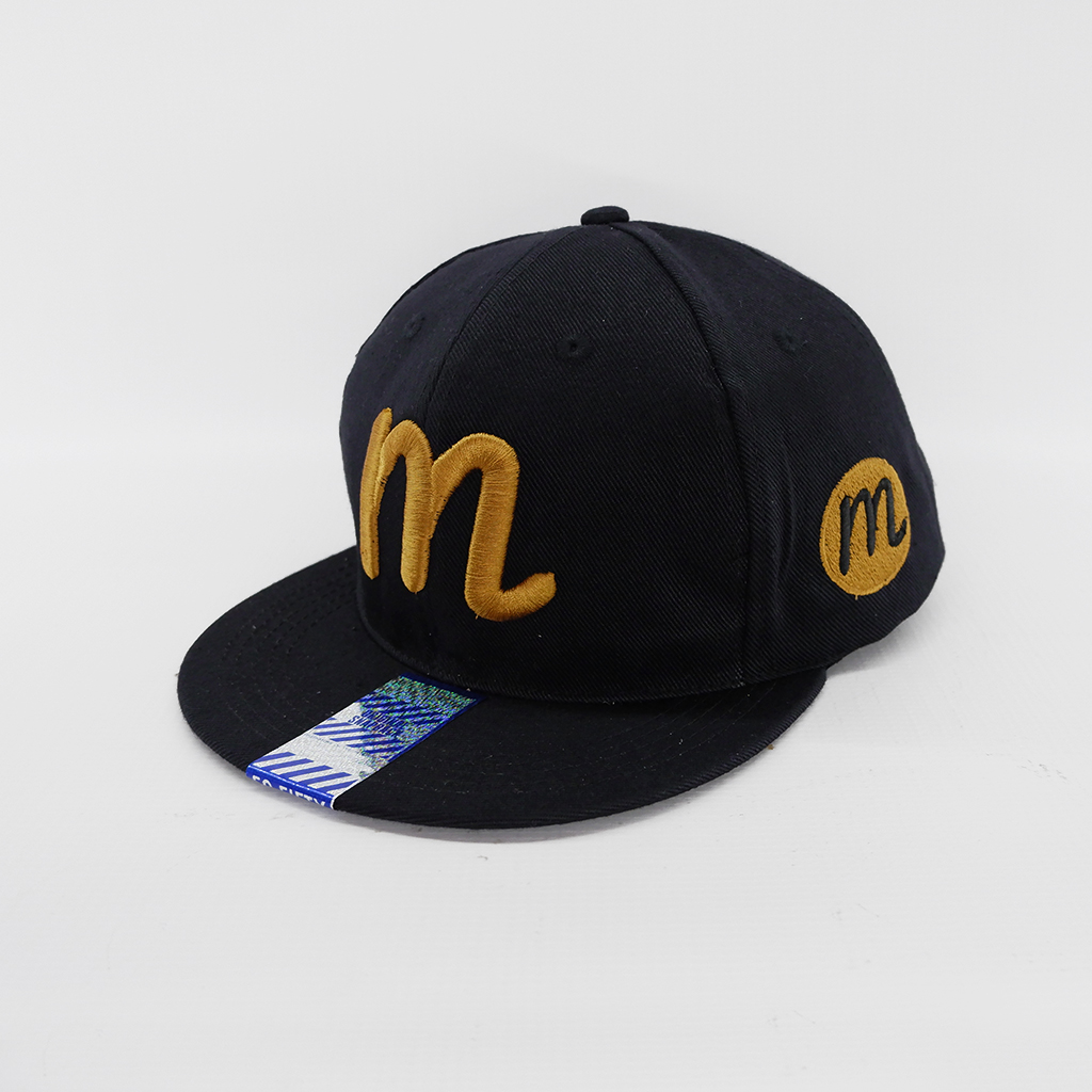 Topi snapback inisial M / Caps hip hop 