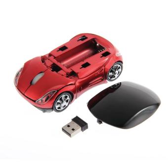 Gambar 1000DPI Wireless Mobil Mouse Optik USB receiver untuk laptop dan komputer