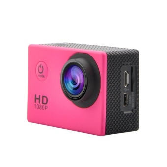 1080p 24 fps Sports Camera HD 720P Waterproof Mini DV Action Camera Pink - intl  