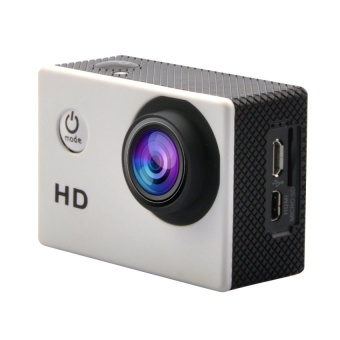 1080p 24 fps Sports Camera HD 720P Waterproof Mini DV Action Camera White - intl  