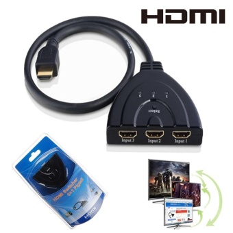 Gambar 1080P 3 Port HDMI AUTO Switch Splitter Switcher HUB Box Cable For DVD LCD HDTV   intl