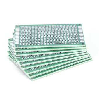 Gambar 10PCS Double Side Prototype PCB diy Universal Printed Circuit Board2.54mm 4*6CM   intl