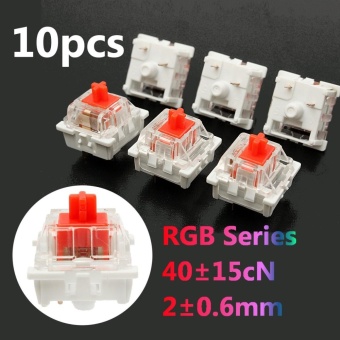 Gambar 10Pcs Plastic For Cherry Red 3 Pin MX RGB Mechanical SwitchKeyboard Replacement   intl