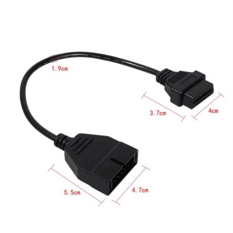 12 PIN OBD1 untuk 16 Pin OBD2 Mobil Diagnostik Adaptor Konektor Kabel untuk GM-Intl