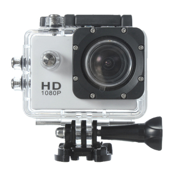 1.5 inch Full HD 1080p Waterproof Sports Camera - White Color  