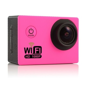 1.5 inch LCD Action Camera Wifi 2.0 LED Mini Cam Recorder Marine Diving 1080P HD DV (Pink) - intl  