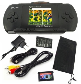 Gambar 16 bit Handheld Game Console Portable Video Game 150 Games RetroMegadrive PXP PVP PSP (Red)   intl