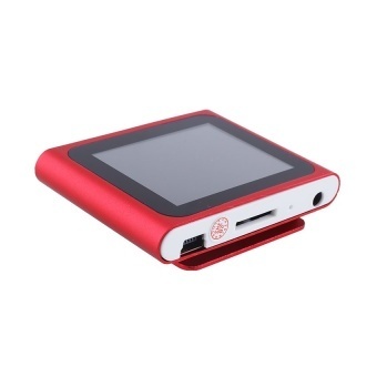 Gambar 1.8D LCD Screen Mp3 Mp4 Music Media Player FM Games Movie + Free16GB Memory Card + Free Earphone (Red)   intl