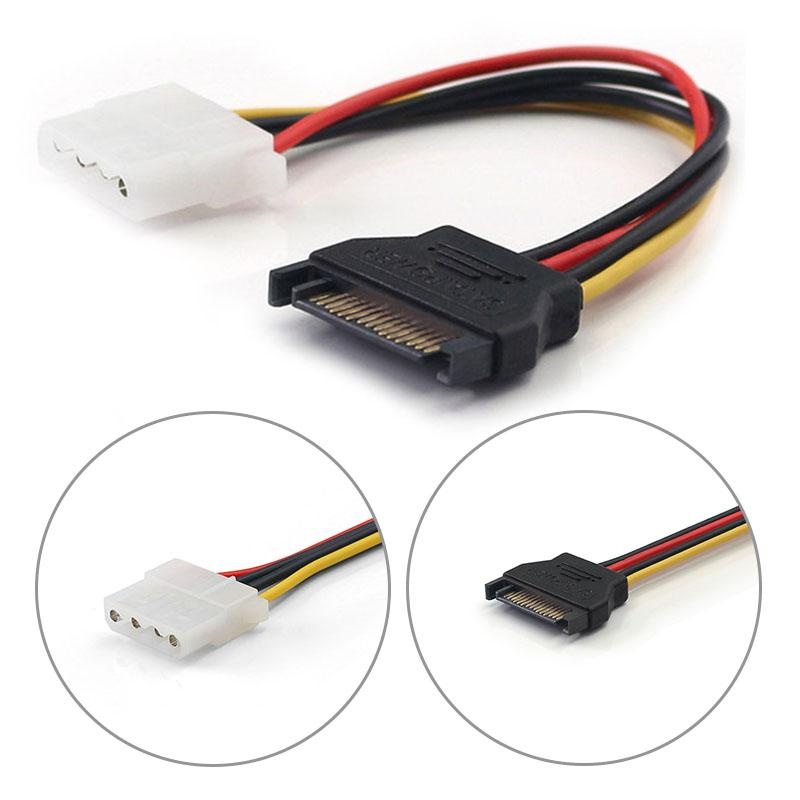 ... 1pc 20cm SATA to 4P IDE Extension Power Cable Male to femaleAdapter cable New - intl ...