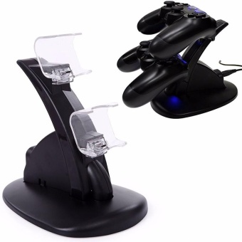 Gambar 1pc Dual USB Handle Fast Charging Dock Station Stand Charger for PS4 Controller   intl