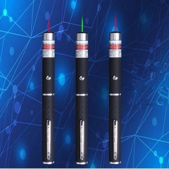 Gambar 1pcs Laser Pointer Pen Green Blue Red Lazer Beam Light 5mw HighPoewred Burning Presenter(Green)   intl