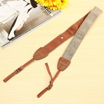 Gambar 2 Color Adjustable Vintage Shoulder Neck Strap Belt Sling For SLR DSLR Camera Brown   intl