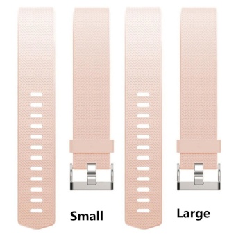 Gambar 2 Pcs Silicone Wristband Strap Watchband for Fibit Charge 2, SameColor, Different Sizes   intl
