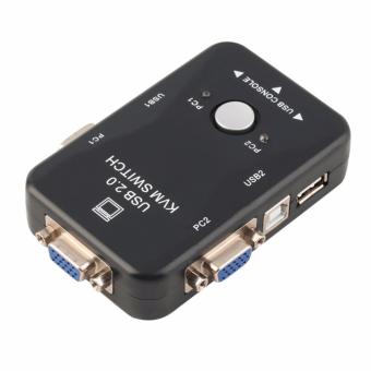 Gambar 2 Ports USB 2.0 VGA SVGA KVM Switch Box for Sharing MonitorKeyboard Mouse intl