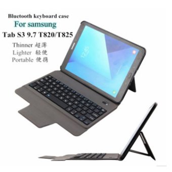 Gambar 2017 new ultra thin lightweight Bluetooth keyboard case for SamsungTab S3 9.7 T820 T825(Only 0.4 cm)   intl