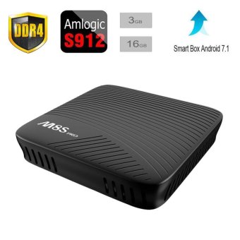 Gambar 2017 terbaru Android 7.1 versi M8 S PRO 3 GB 16 GB DDR4 Octa inti S912 Smart Android TV BOX Bluetooth 4.1 + HS LAN Airplay 4 K film