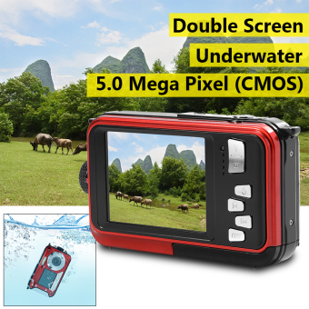 24 megapiksel kamera digital bawah laut Double layar video HD 1080P 3 m Tahan Air LF747  