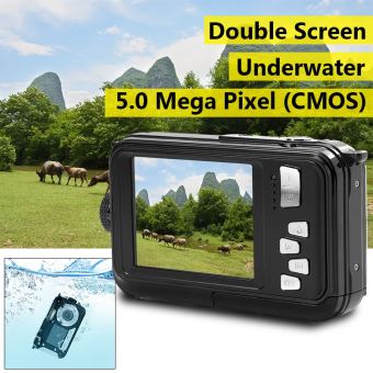 24 megapiksel kamera digital bawah laut Double layar video HD 1080P 3 m Tahan Air LF759  