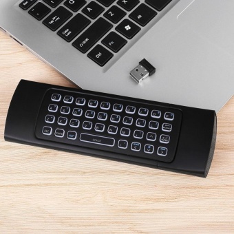 Gambar 2.4G Wireless Keyboard IR Remote Control Fly Mouse For Computer PC Set Top Boxes   intl