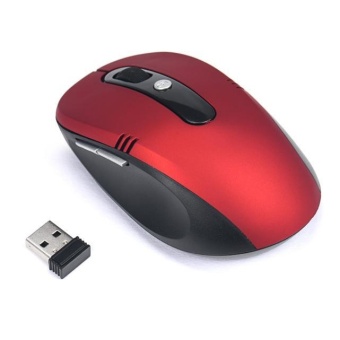 Gambar 2.4GHz Wireless Mouse USB Optical Scroll Mice for Tablet LaptopComputer Luxury   intl