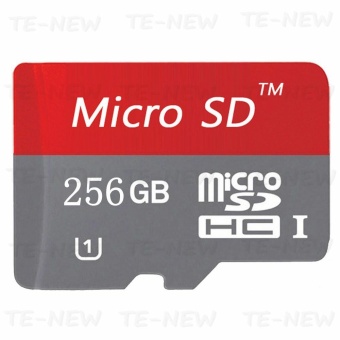 Gambar 256GB Class 10 Micro memory SD card with Adaptor (Red)   intl