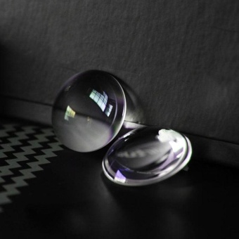 Gambar 2X Google Cardboard Virtual Reality VR BiConvex Lenses Only 25mm x45mm intl