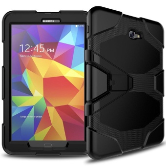 Gambar 3 in 1 Slim Heavy Duty Shockproof Rugged Armor Three Layer HardPC+Silicone Hybrid High Impact Resistant Defender Full BodyProtective Cover for Samsung Galaxy Tab A 10.1 T580 T585   intl