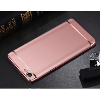 Gambar 3 In 1 Ultra Thin and Slim Hard Case Shockproof Electroplate Framefor Oppo F3 Plus(rose gold) intl