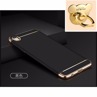 Gambar 3 in 1 Ultra thin PC with Bear ring hard cover case phone case forOPPO F1 Plus R9(Black)   intl