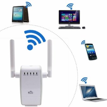 Gambar 300M Wireless N Wifi Repeater 2.4G Router Signal Booster ExtenderAmplifier Plug Type EU   intl