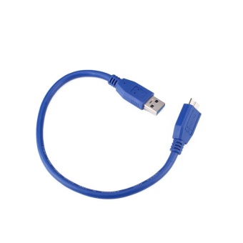 Gambar 30cm USB 3.0 A To Micro B Cable Lead Cord For External Hard DriveHDD High Speed   intl