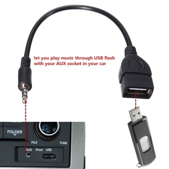 Gambar 3.5 mm audio jack male aux USB 2.0 Type A perempuan OTG VGA kabeladaptor konverter