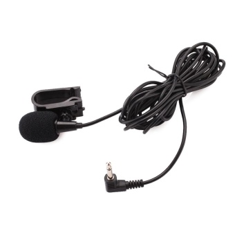 Gambar 3.5mm Jack Plug Mini External Microphone Mic With Tie Collar Shirt Clip for Car   intl